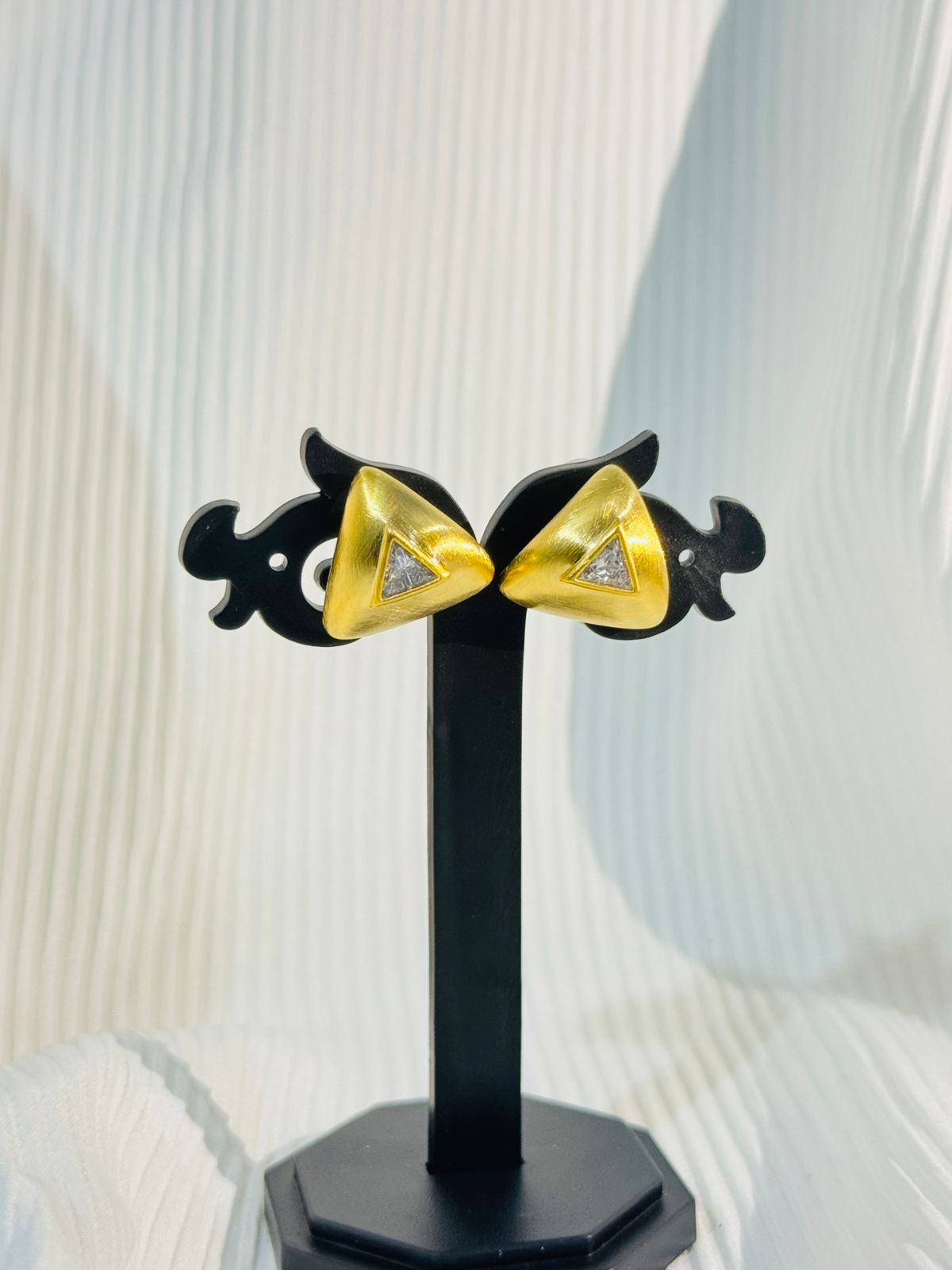Triangle Diamond Studs Earrings