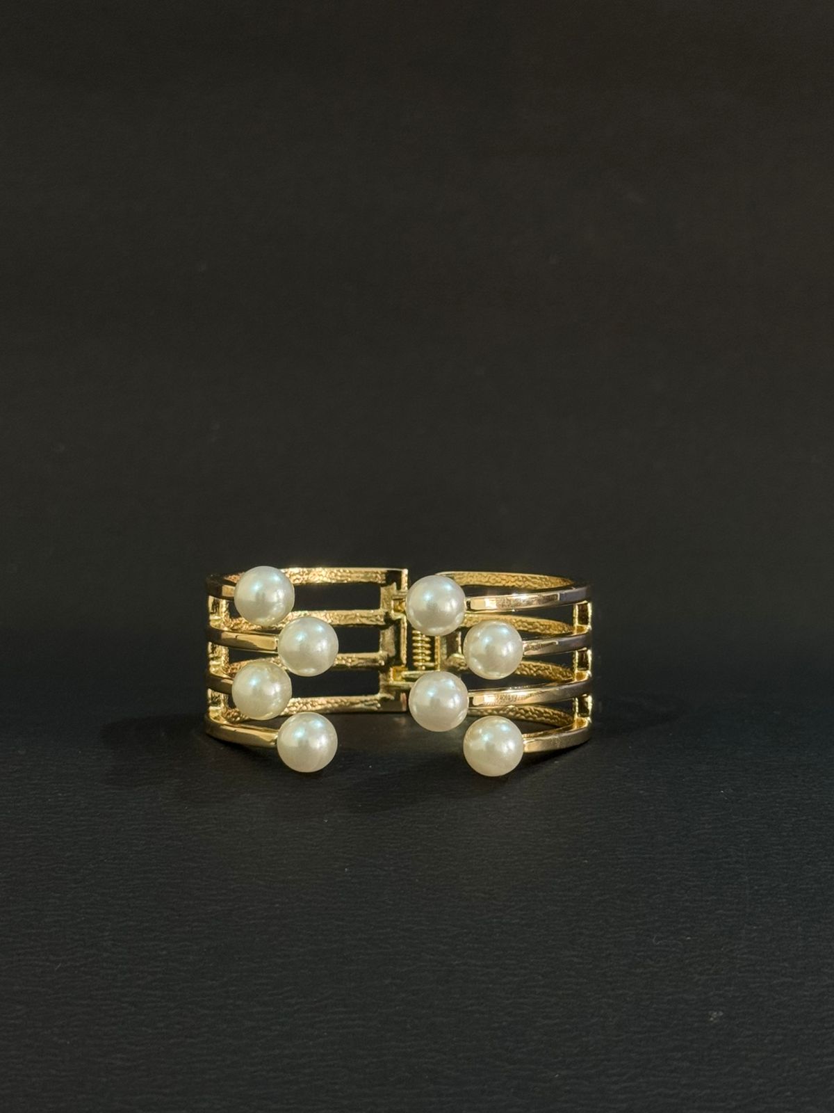 Pearl-Studded Cuff Bracelet