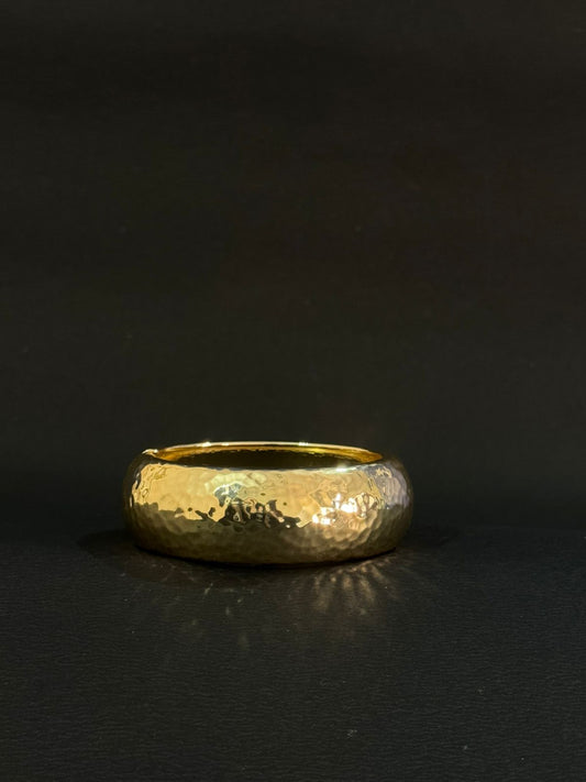 Hammered Gold-Toned Bangle