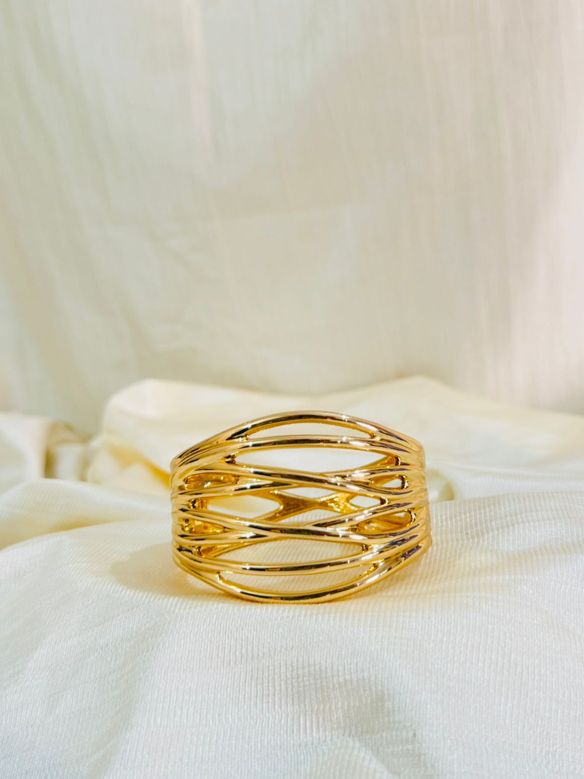 Cuff Bracelet with a Layered