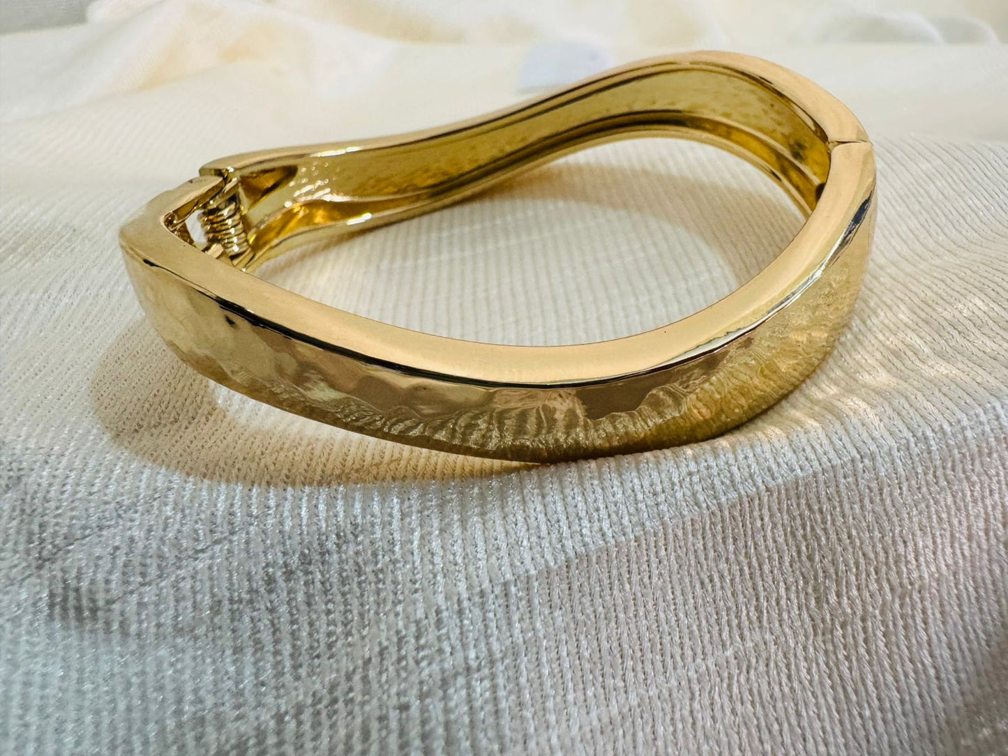 Wavy Open Bangle Bracelet