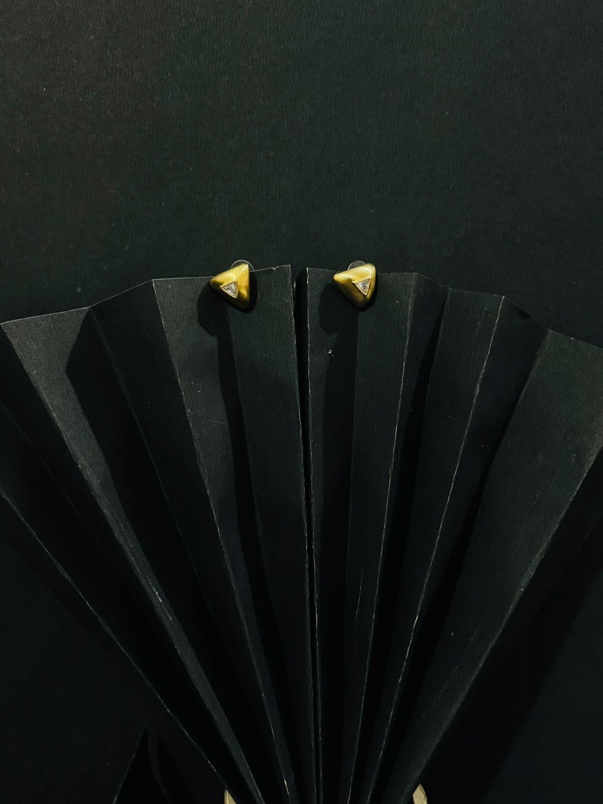 Triangle Diamond Studs Earrings