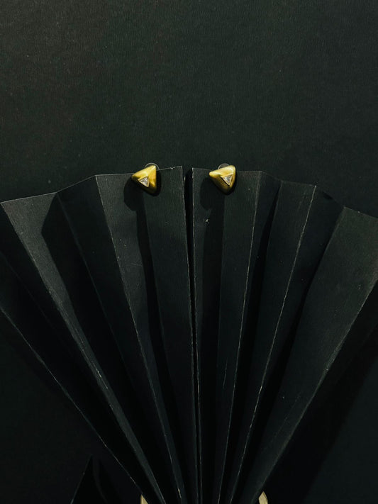 Triangle Diamond Studs Earrings